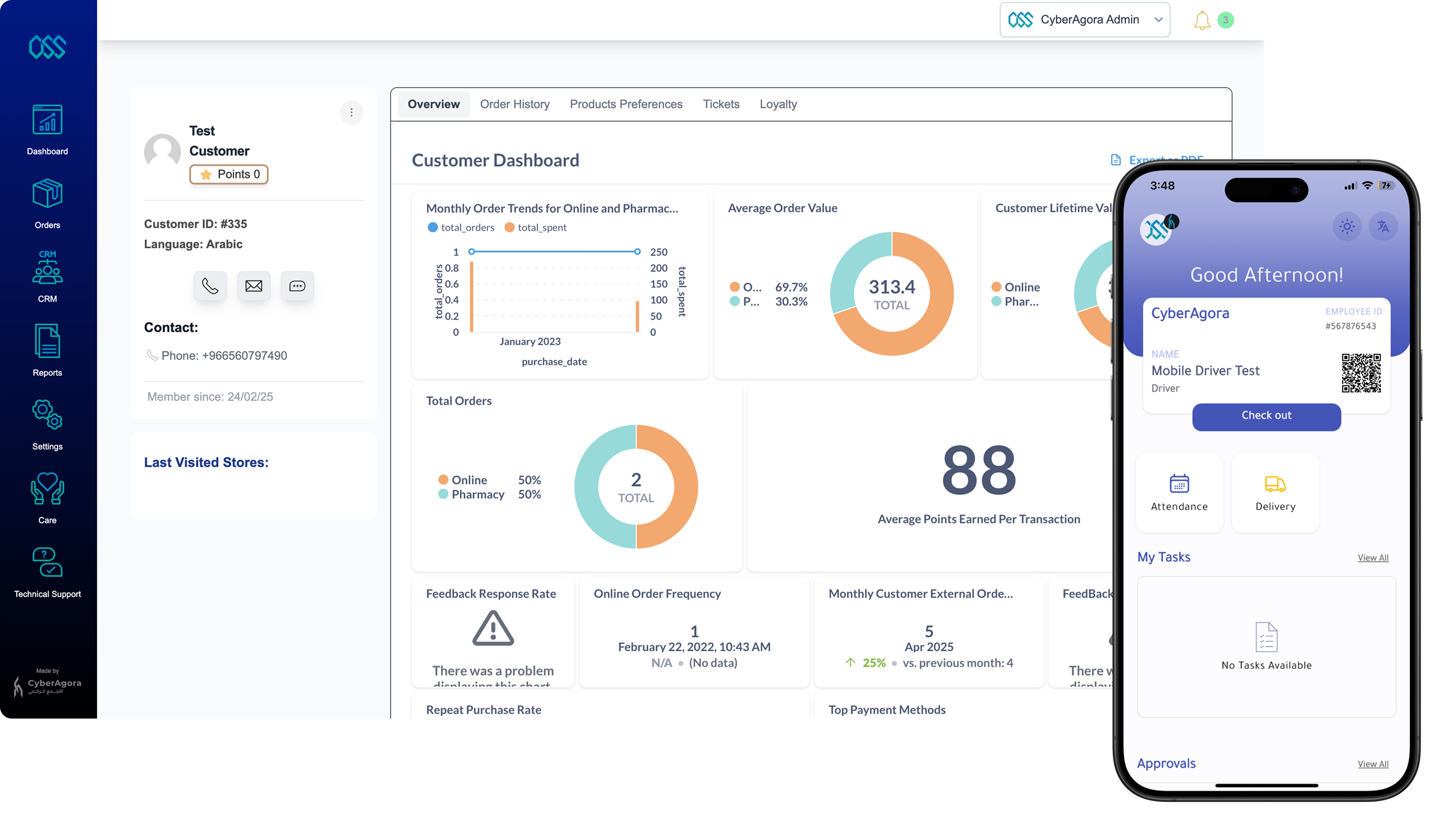 OMS System screenshot